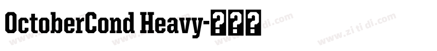 OctoberCond Heavy字体转换